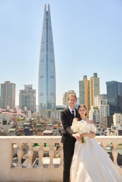 Newlyweds in Korea.